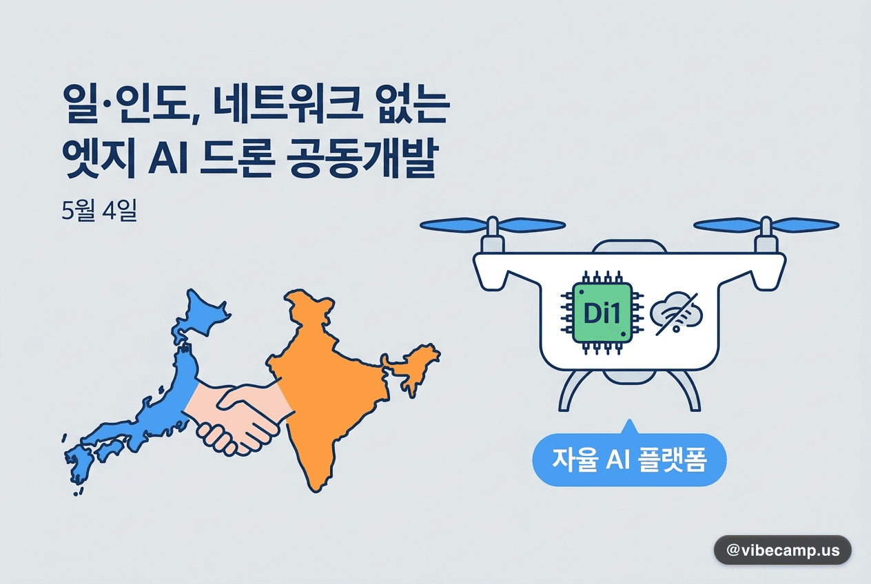 일·인도, 네트워크 없이 작동하는 엣지 AI 드론 공동개발