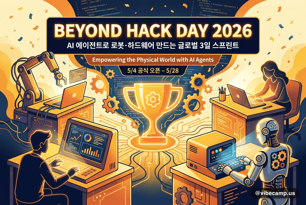 BEYOND HACK DAY 2026 — AI 에이전트로 로봇·하드웨어 만드는 글로벌 3일 스프린트