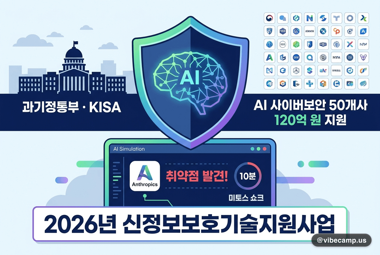 과기정통부·KISA, AI 사이버보안 50개사 120억 원 지원 발표