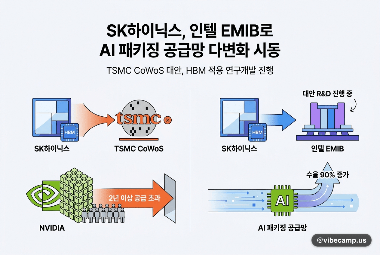 SK하이닉스, 인텔 EMIB로 AI 패키징 공급망 다변화 시동
