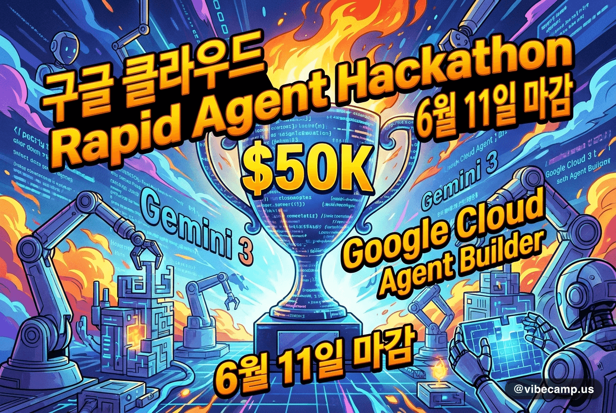 구글 클라우드 Rapid Agent 해커톤 — $50K 상금, 6월 11일 마감