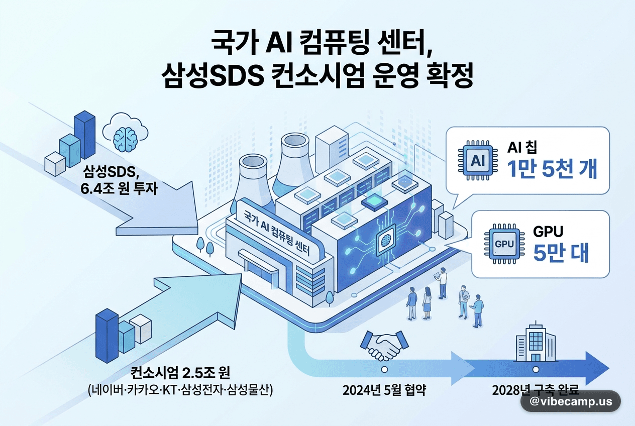 삼성SDS, 6.4조 원 투입해 국가 AI 컴퓨팅 센터 운영사 확정