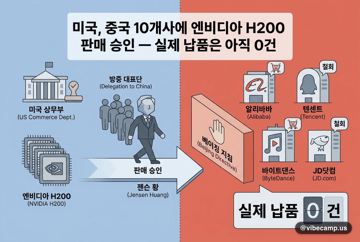 엔비디아 H200 GPU — 미국, 중국 수출 승인