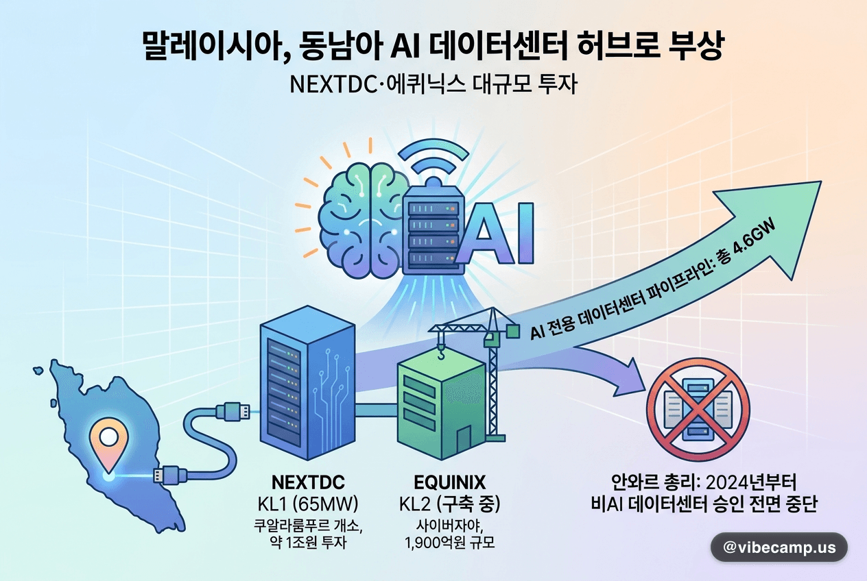 NEXTDC KL1 말레이시아 데이터센터 외관 — 쿠알라룸푸르 AI 허브