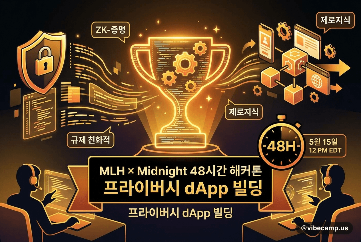 MLH × Midnight 48시간 해커톤 — 프라이버시 블록체인 dApp 빌딩