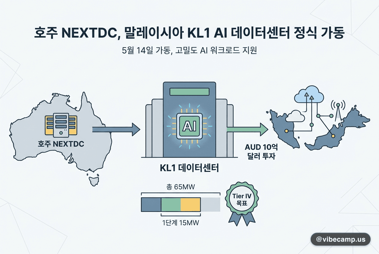 호주 NEXTDC, 말레이시아에 65MW AI 데이터센터 KL1 정식 가동