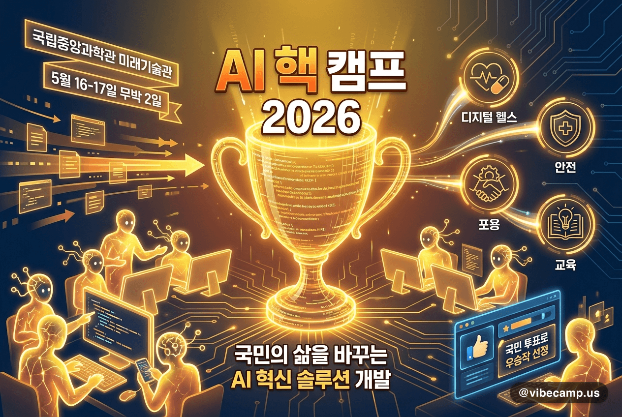 국립중앙과학관 'AI 핵 캠프 2026', 국민 투표로 우승작 선정