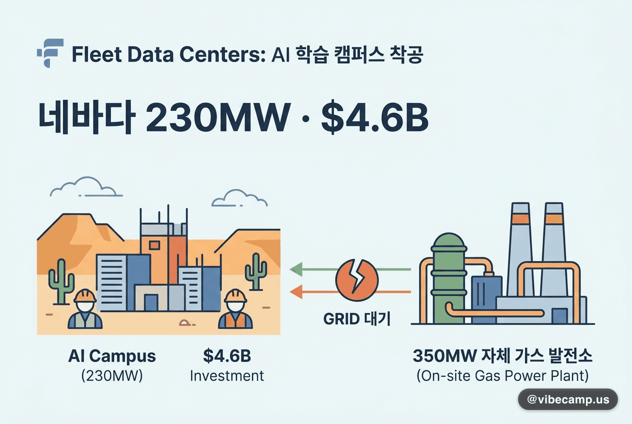 Fleet Data Centers 네바다 AI 캠퍼스 착공식 이미지
