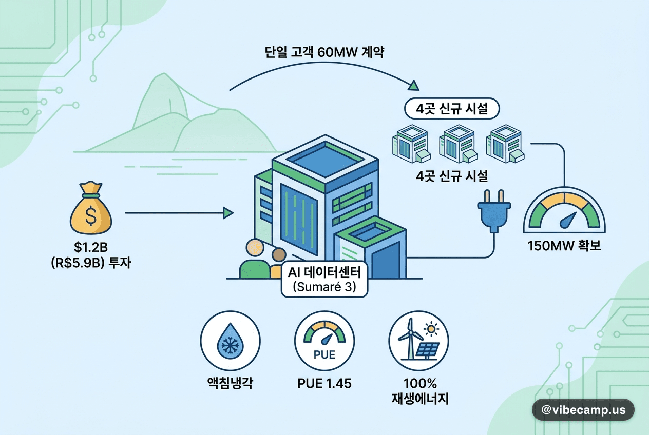 Ascenty, 브라질 AI 데이터센터에 $1.2B 투자… 150MW 확보