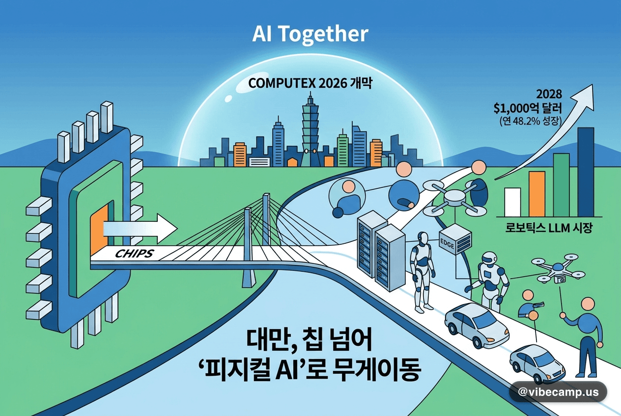 COMPUTEX 2026 개막…대만, 칩 넘어 '피지컬 AI'로 무게이동