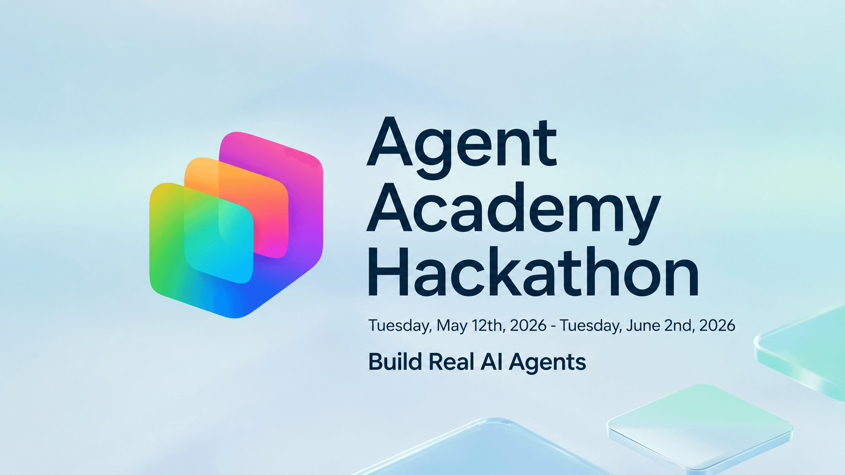 Microsoft Agent Academy Hackathon 공식 배너 — 4트랙(Recruit·Operative·Special Ops·Cowork Collective), 상금 $12K