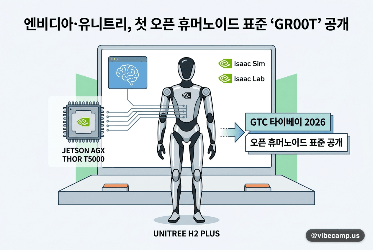 엔비디아·유니트리, 첫 오픈 휴머노이드 표준 'GR00T 레퍼런스 로봇' 공개