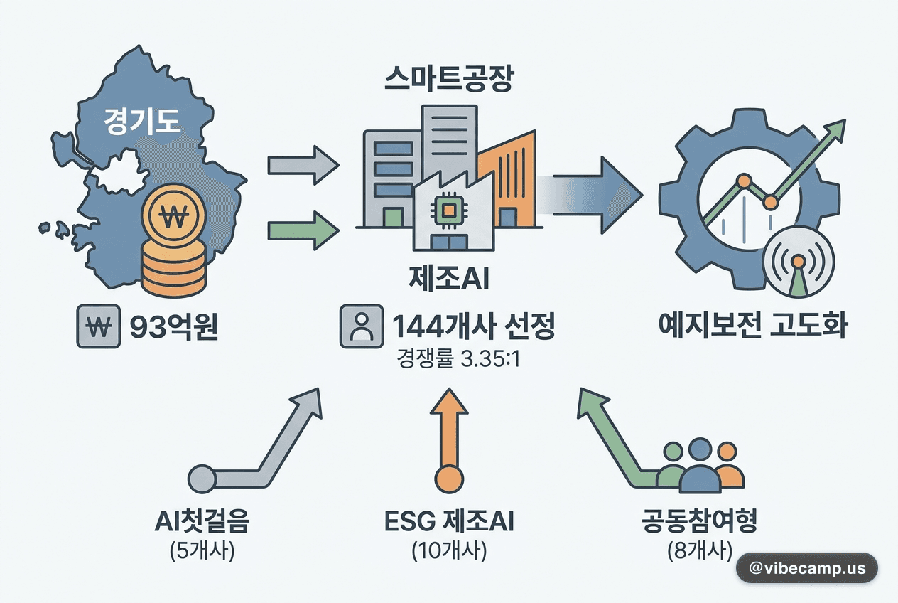 경기도, 93억원 투입 스마트공장·제조AI 144개사 선정… 예지보전 고도화