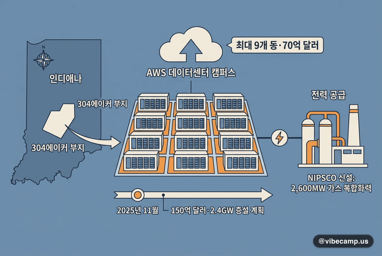 Amazon AWS, 인디애나에 9개 동·70억 달러 데이터센터 캠퍼스