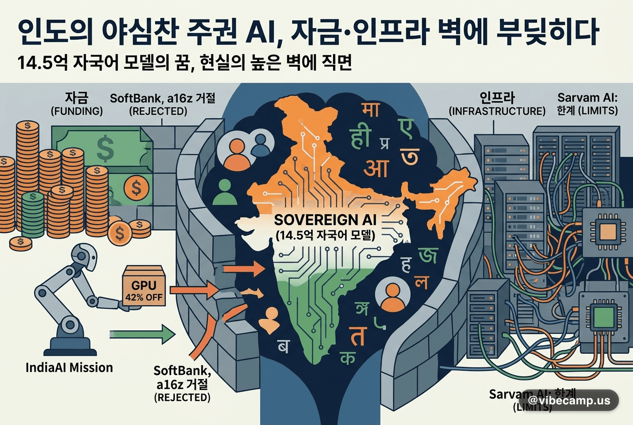 인도의 야심찬 '주권 AI' 드라이브, 자금·인프라 벽에 부딪히다
