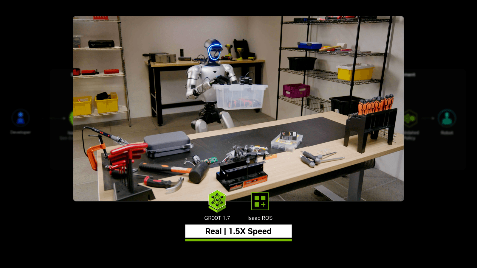 NVIDIA GTC Taipei 산업·피지컬 AI 프레스 이미지 (Isaac/로보틱스 데모) — 폭스콘 Visionbay.ai 제조 파운데이션 모델 발표 맥락