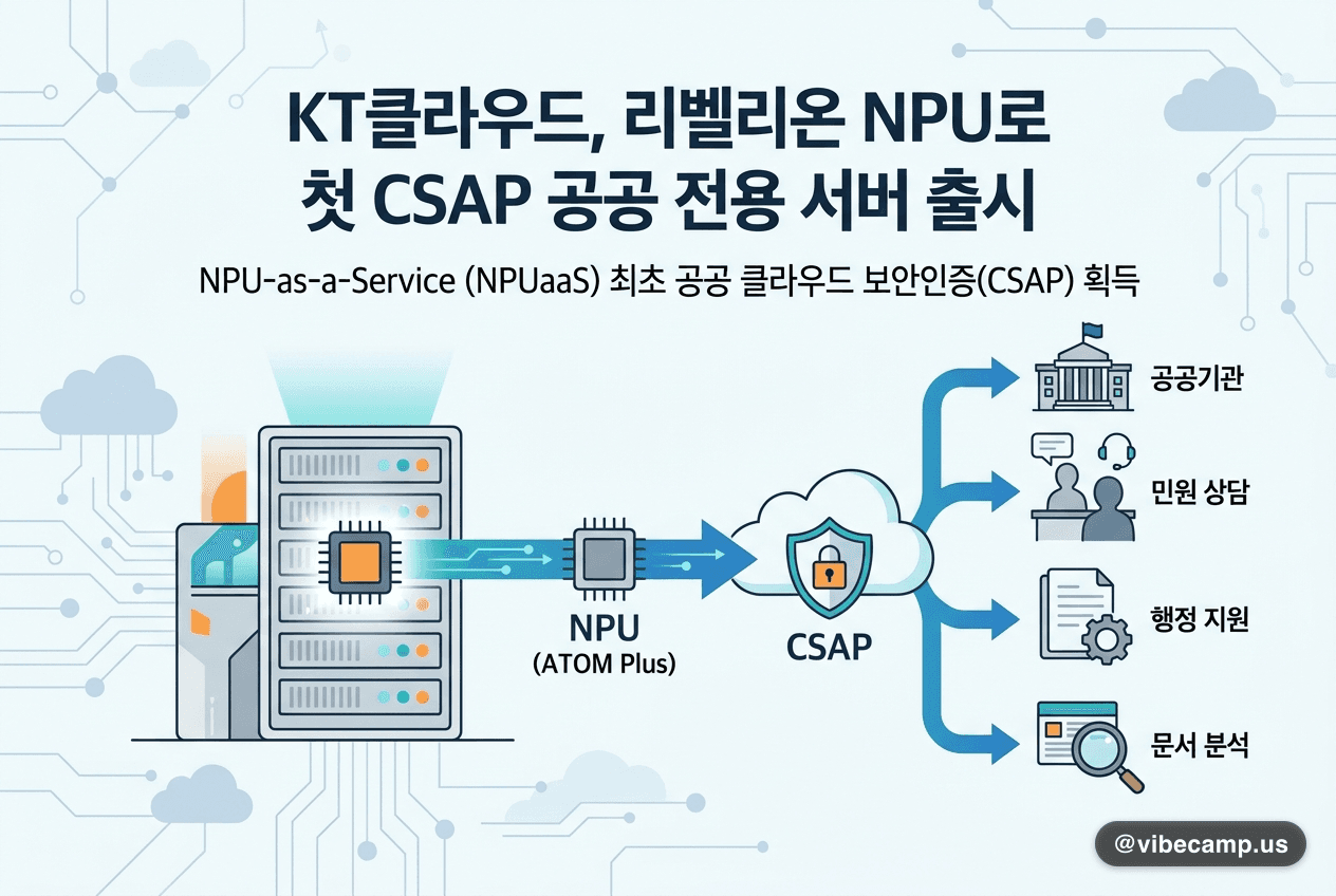 KT클라우드, 리벨리온 NPU로 첫 CSAP 공공 전용 서버 출시