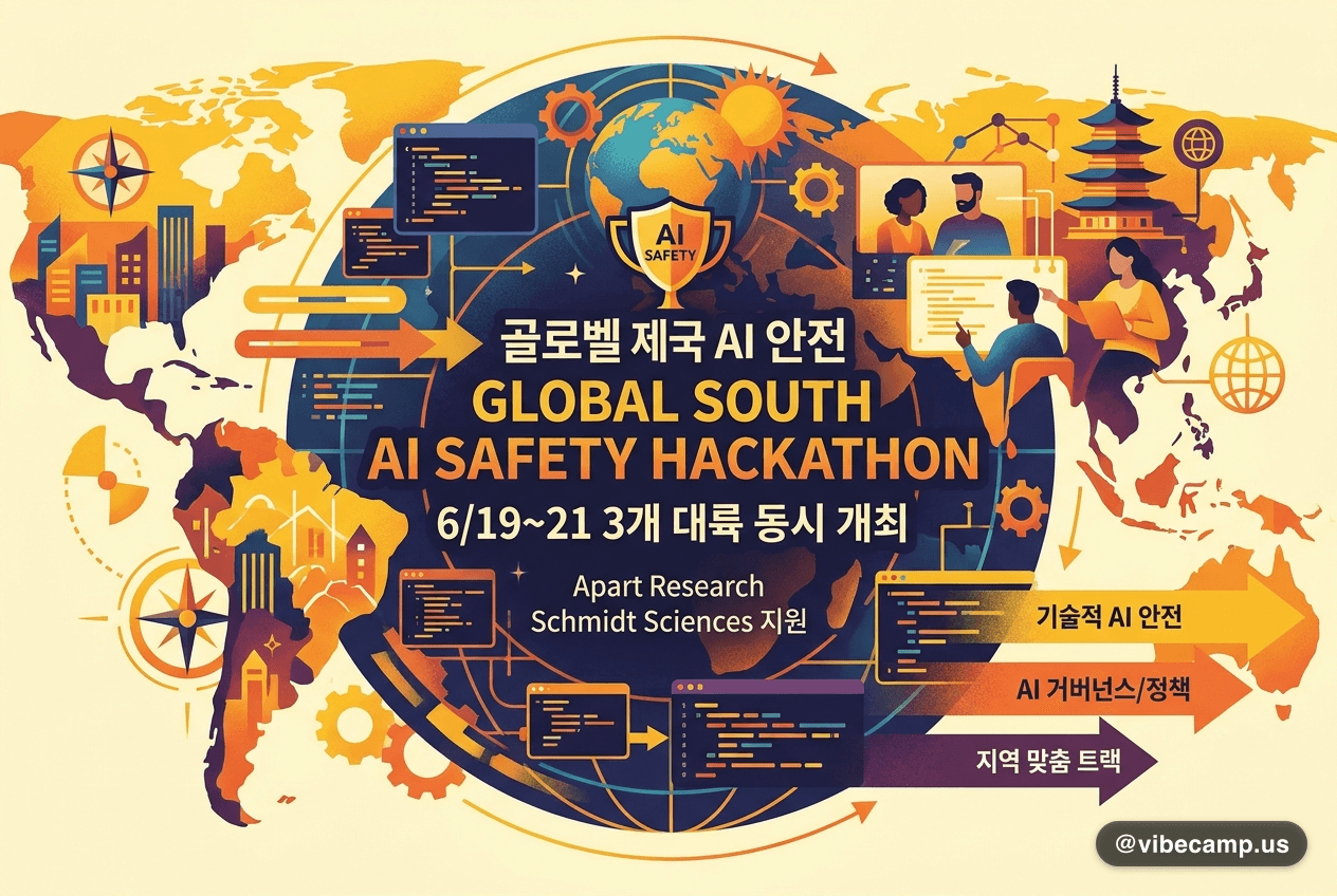 Global South AI 안전 해커톤 — Apart Research, 3개 대륙 동시 개최 (6/19~21)