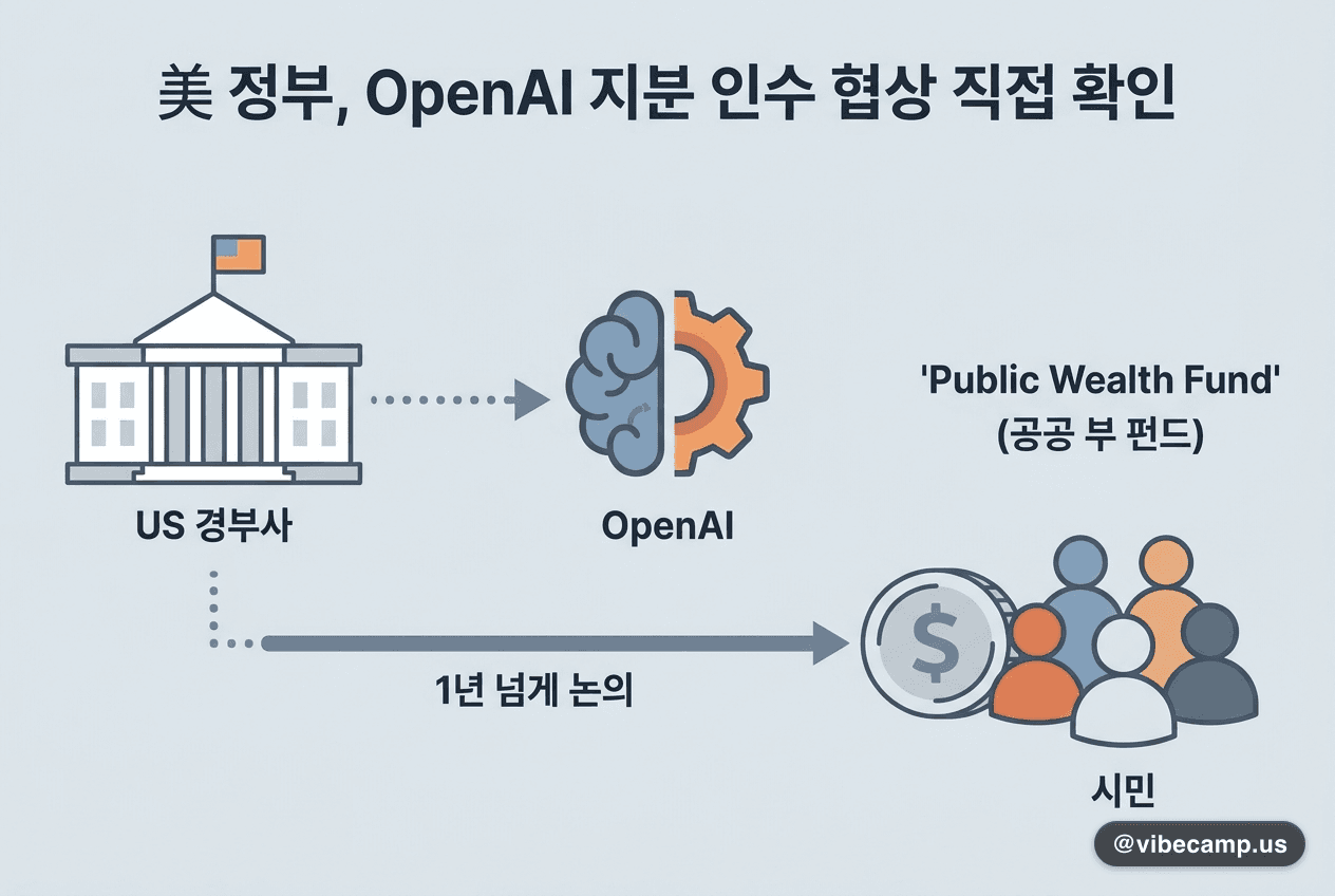 美 정부, OpenAI 지분 인수 협상 직접 확인