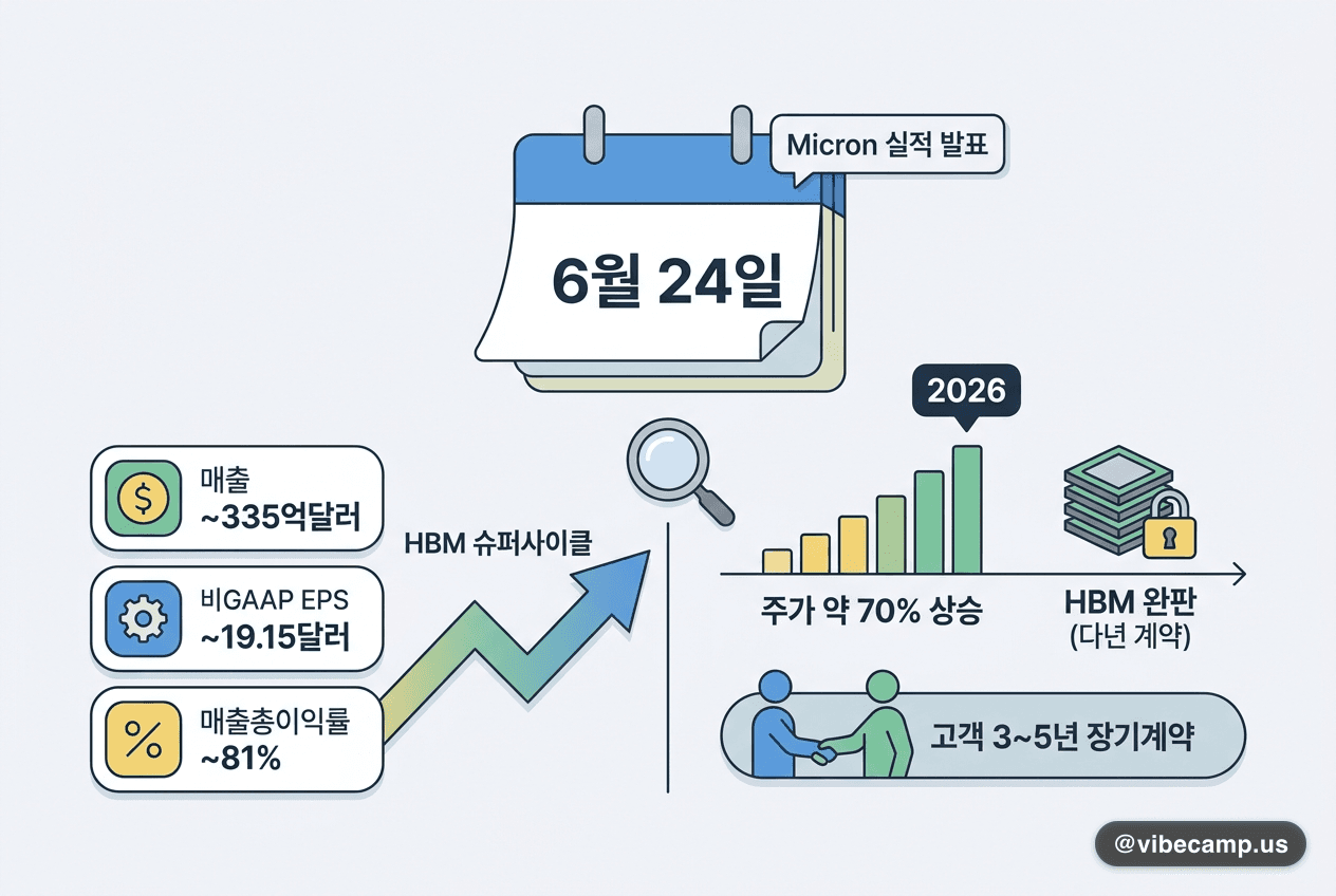Micron 6/24 실적이 HBM 슈퍼사이클 진위 가른다