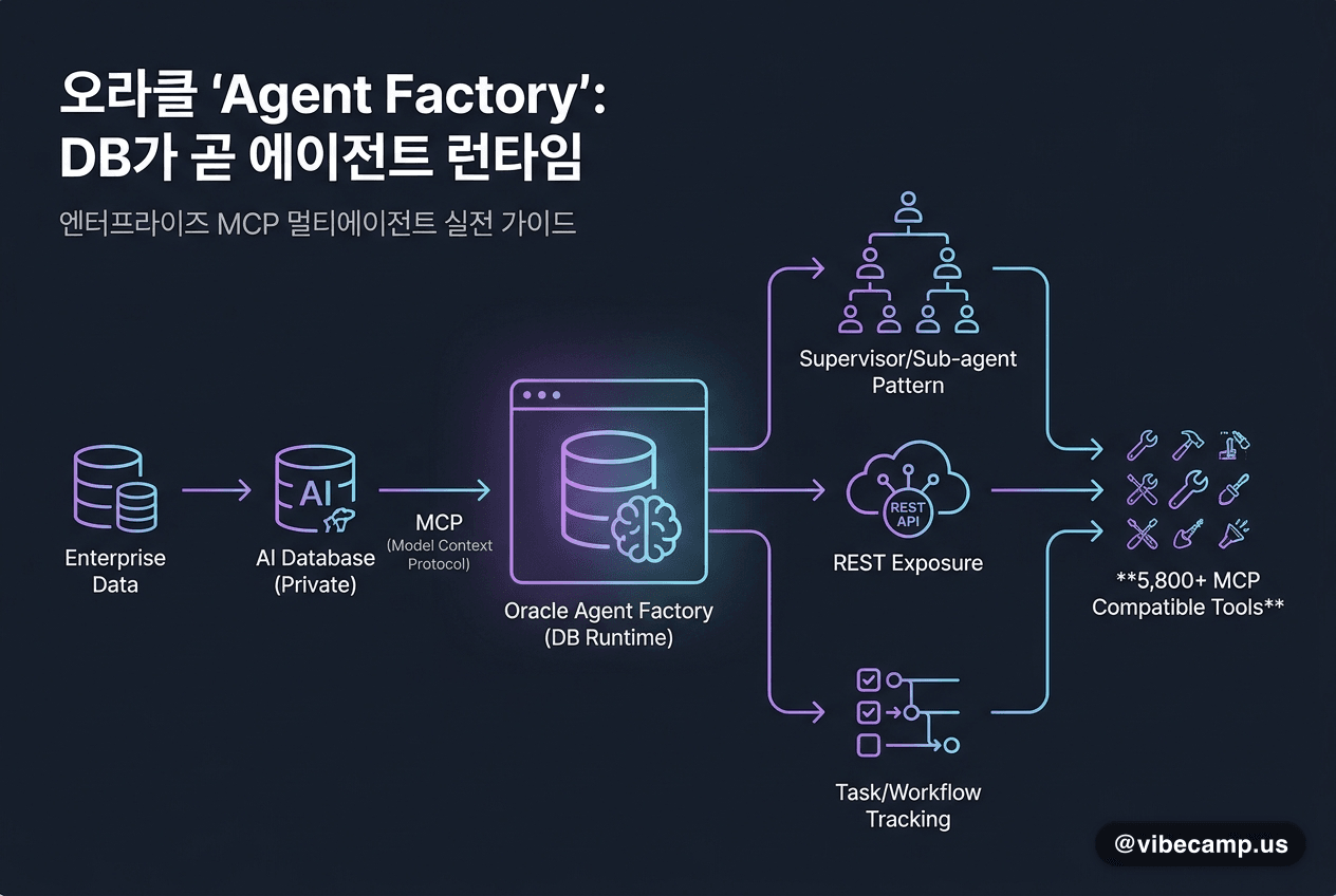 오라클, DB가 곧 에이전트 런타임 'Agent Factory'