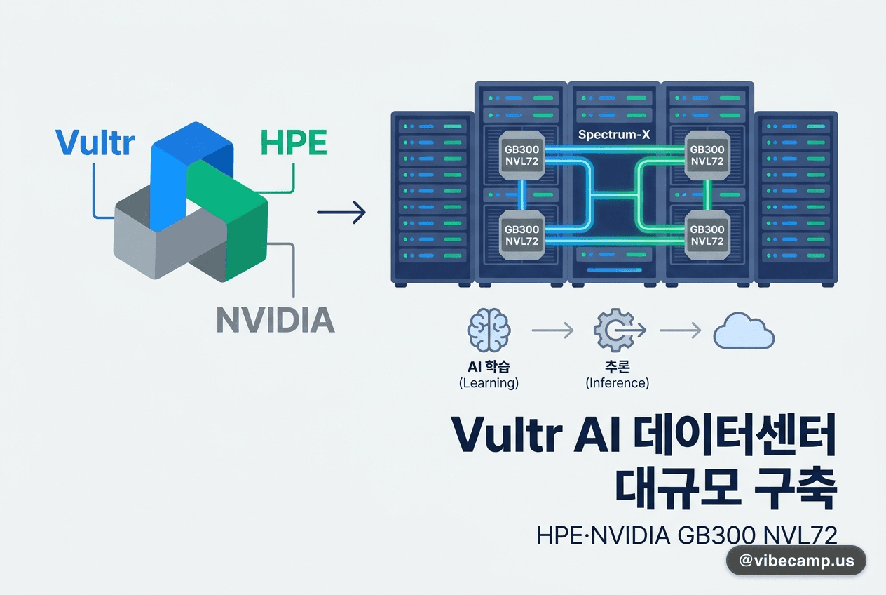 Vultr, HPE·NVIDIA GB300 NVL72로 AI 데이터센터 대규모 구축