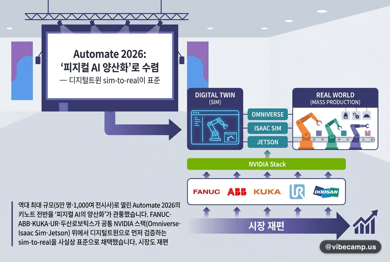 Automate 2026 산업 자동화·휴머노이드·피지컬 AI를 다룬 Machine Design 쇼 커버리지 대표 이미지