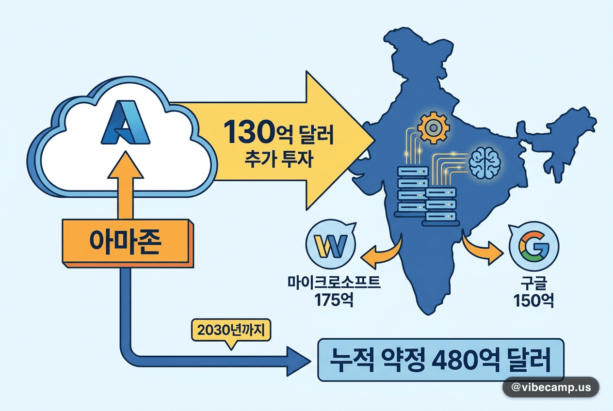 아마존, 인도 AI·클라우드에 130억 달러 추가 투자(누적 480억)