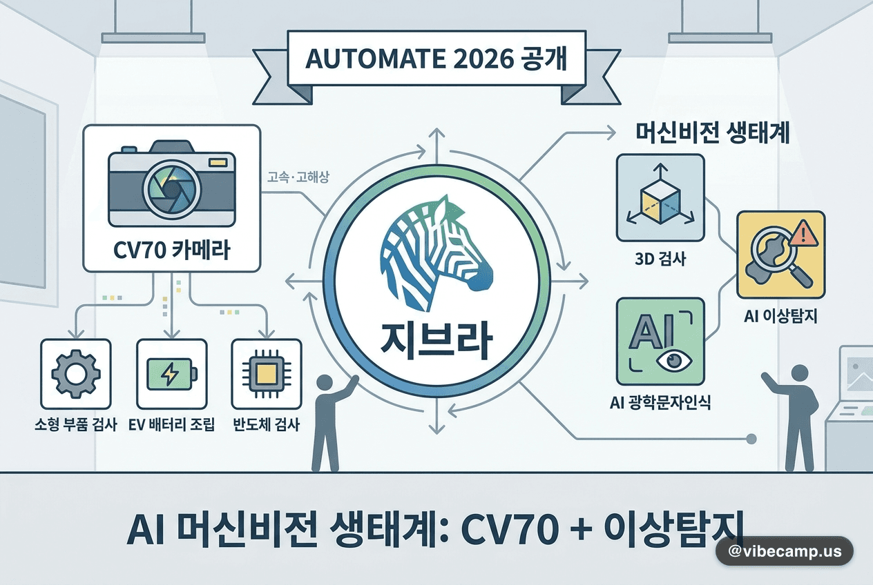 지브라, AI 머신비전 생태계 공개 — CV70 카메라+이상탐지