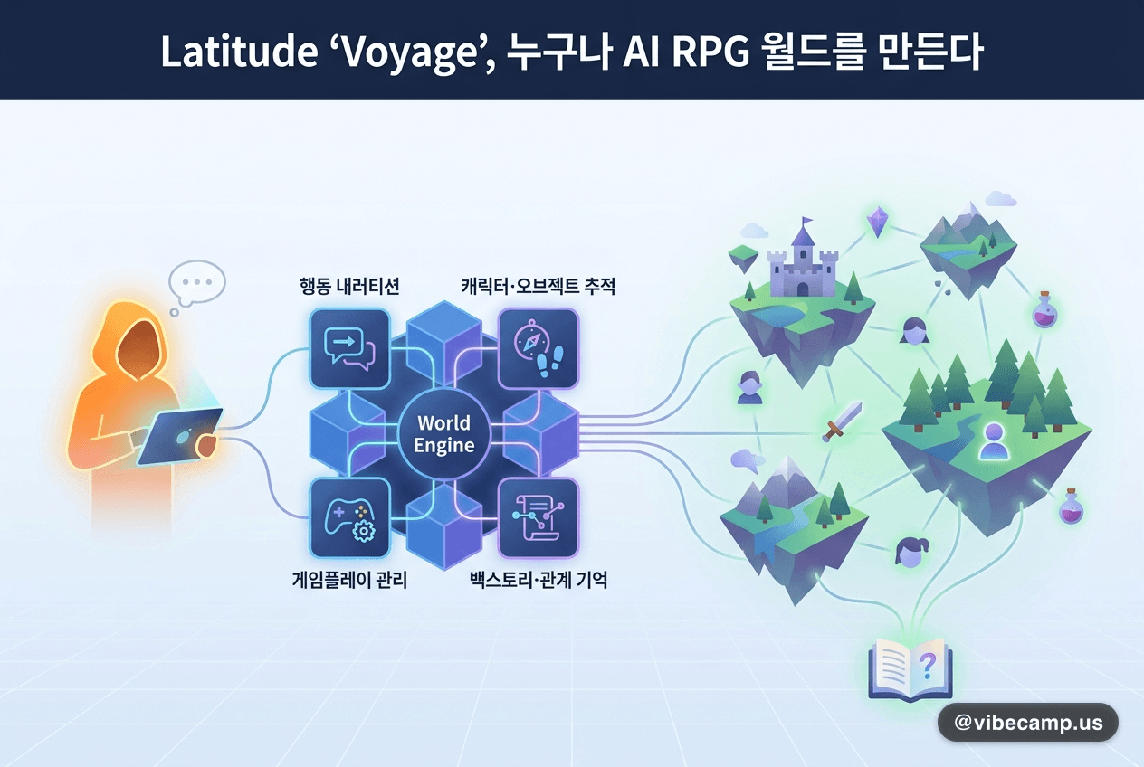 Latitude 'Voyage', 누구나 AI RPG 월드를 만든다