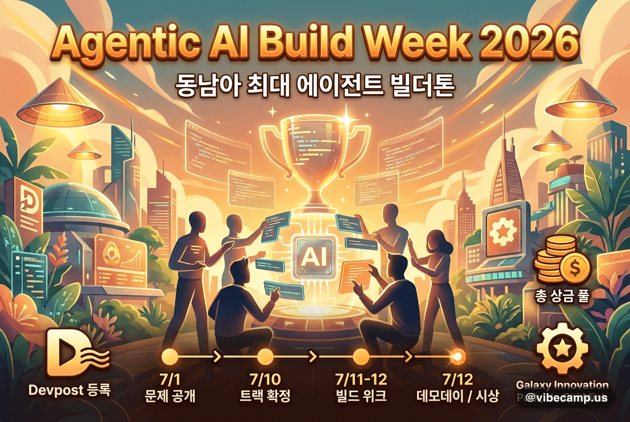 Agentic AI Build Week 2026 — 동남아 최대 에이전트 빌더톤