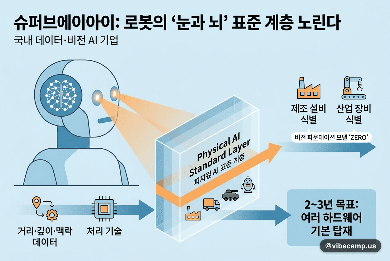 슈퍼브에이아이, 로봇의 '눈과 뇌' 표준 계층 노린다
