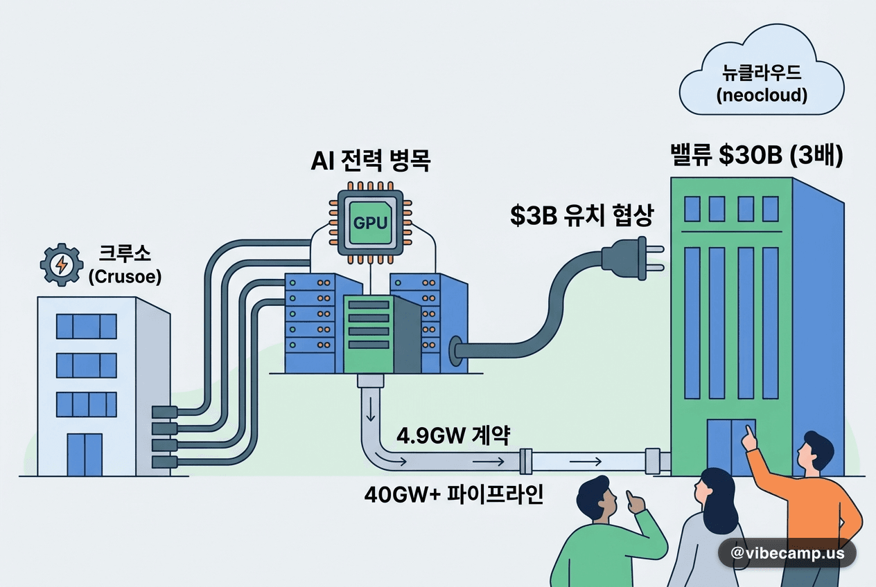 크루소, $3B 유치 협상 — 밸류 $30B로 3배 점프