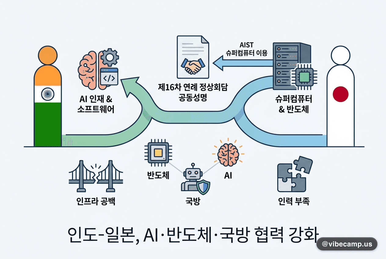 인도-일본, AI·반도체·국방 협력 공동성명 채택