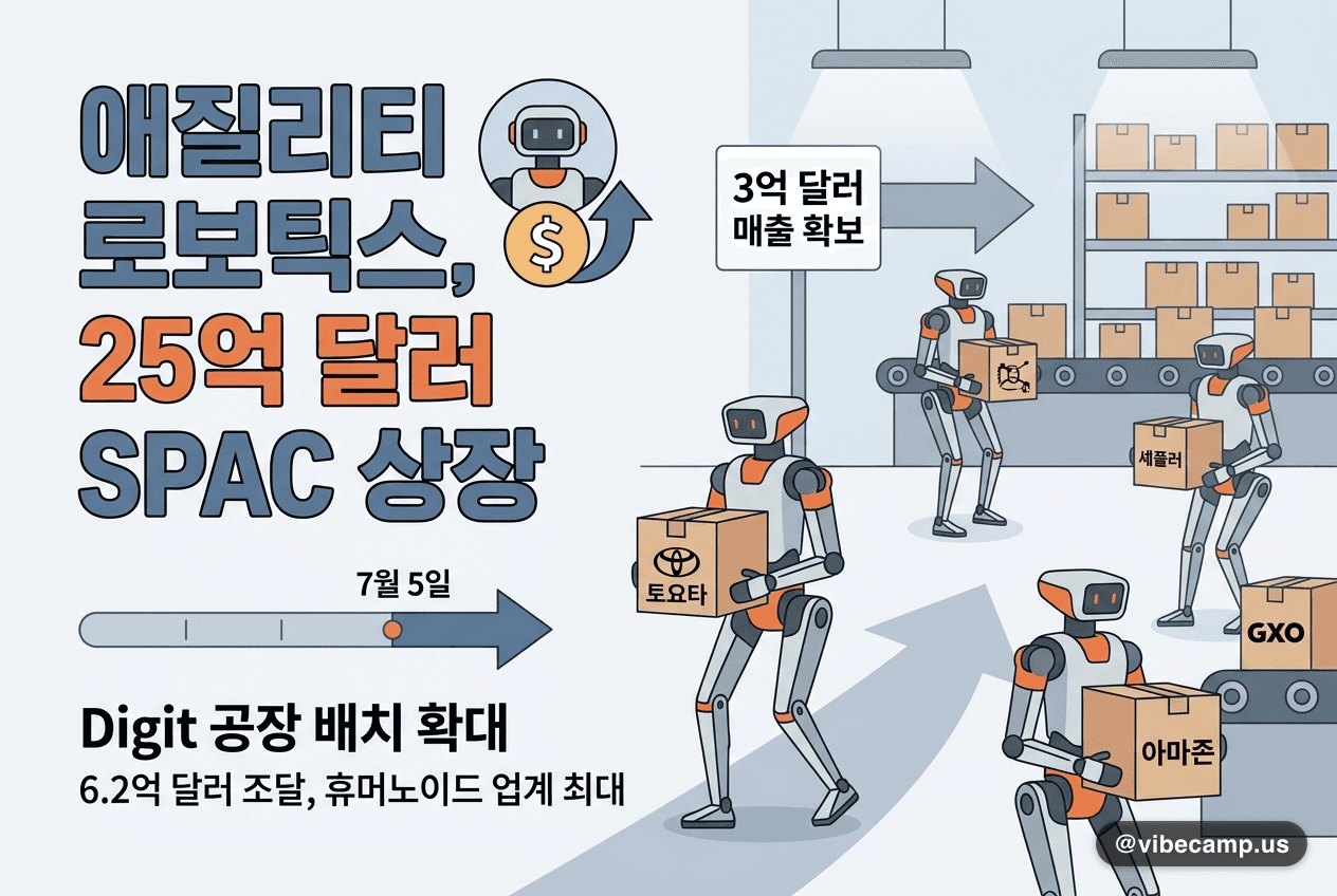 애질리티 로보틱스, 25억 달러 SPAC 상장 — Digit 공장 배치 확대