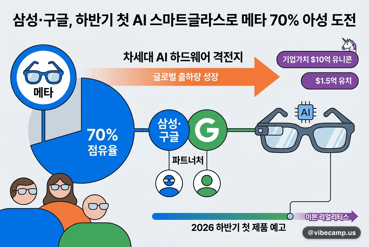 삼성·구글, 하반기 첫 AI 스마트글라스로 메타 70% 아성 도전