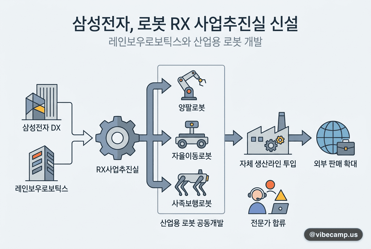 삼성전자, 로봇 전담조직 신설…레인보우로보틱스와 산업용 로봇 개발