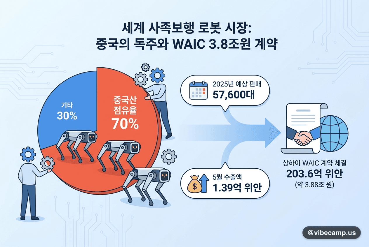 세계 사족보행 로봇 70%가 중국산…WAIC서 3.8조원 계약 체결