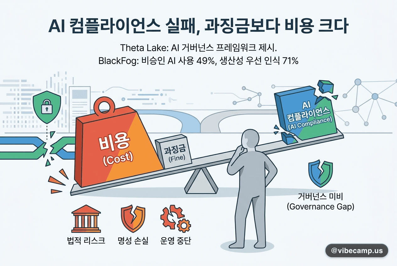 "AI 컴플라이언스 실패, 과징금보다 비용 크다" 경고