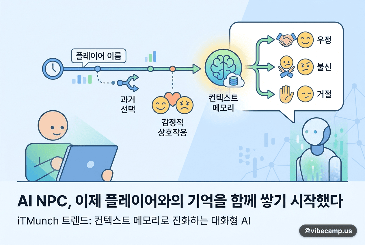 AI NPC, 이제 플레이어와의 기억을 함께 쌓기 시작했다