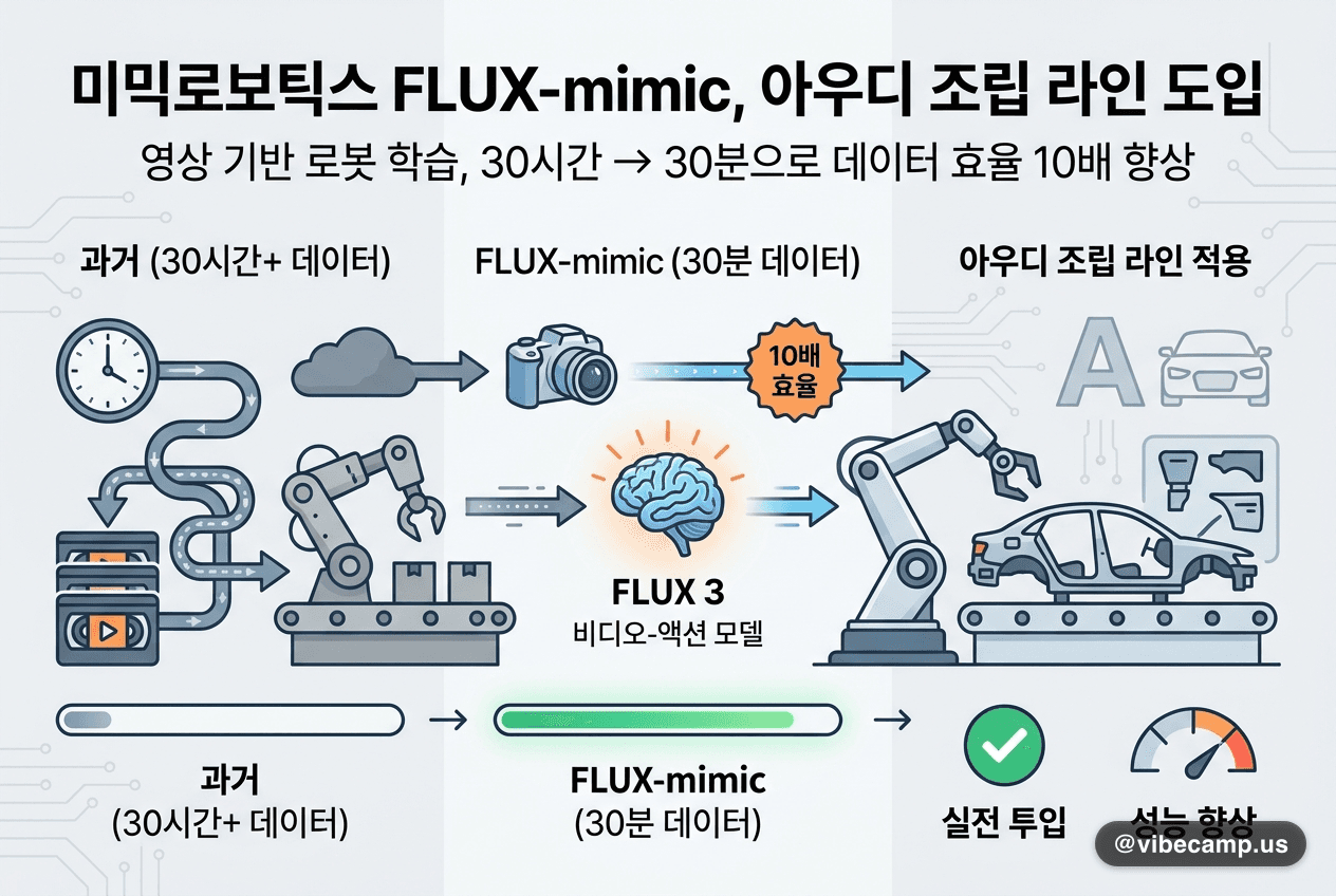 미믹로보틱스, 영상 기반 로봇학습 FLUX-mimic 아우디 도입