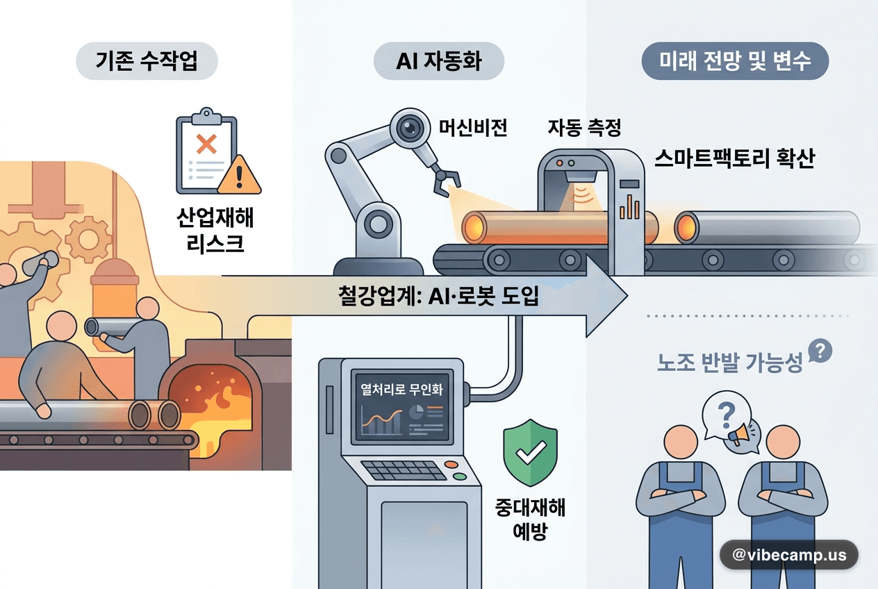 철강업계, 중대재해 예방 위해 AI·로봇 검사 도입 확대