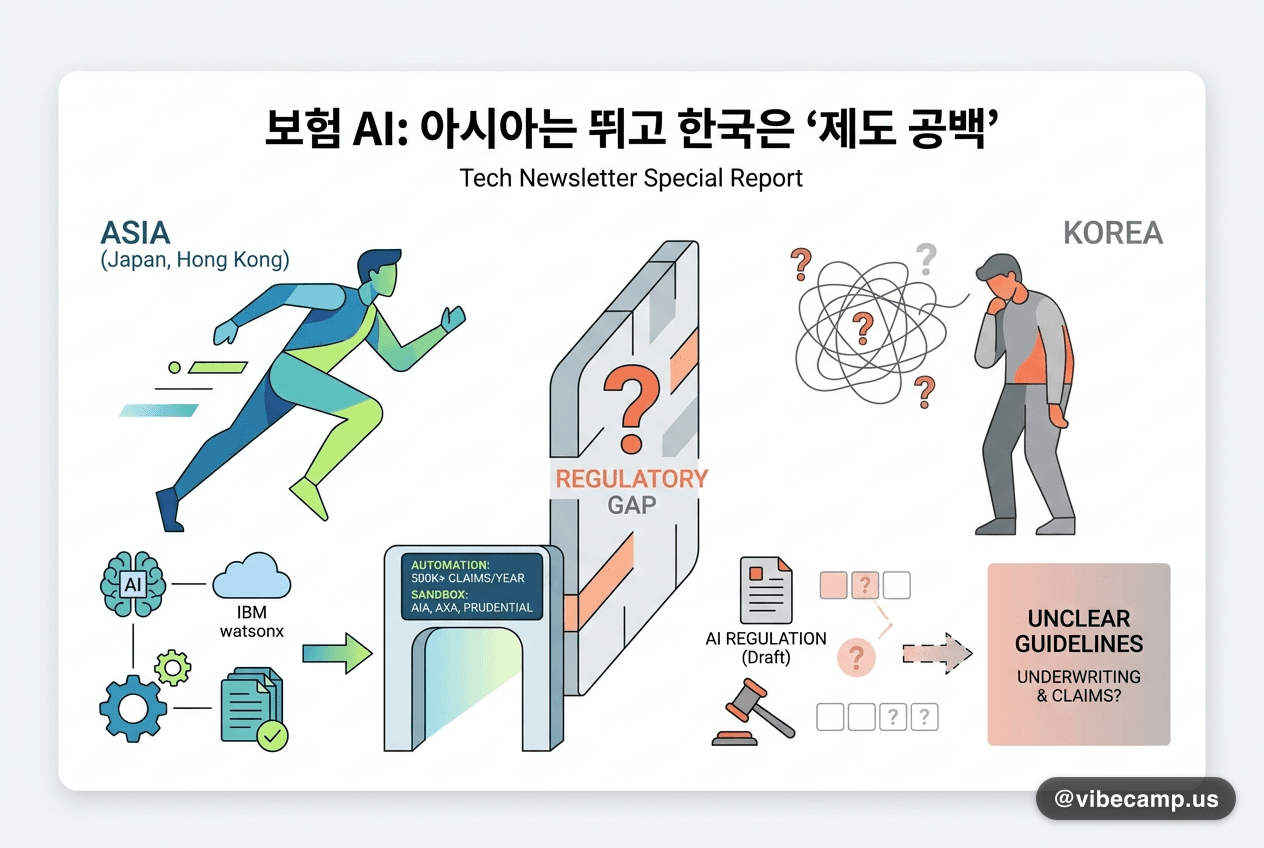 보험 AI, 아시아는 뛰고 한국은 '제도 공백'