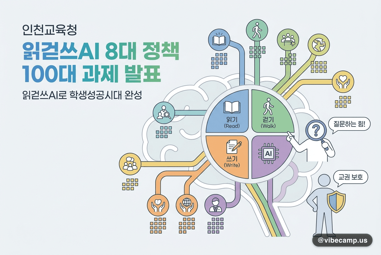인천교육청, '읽걷쓰AI' 8대 정책 100대 과제 발표