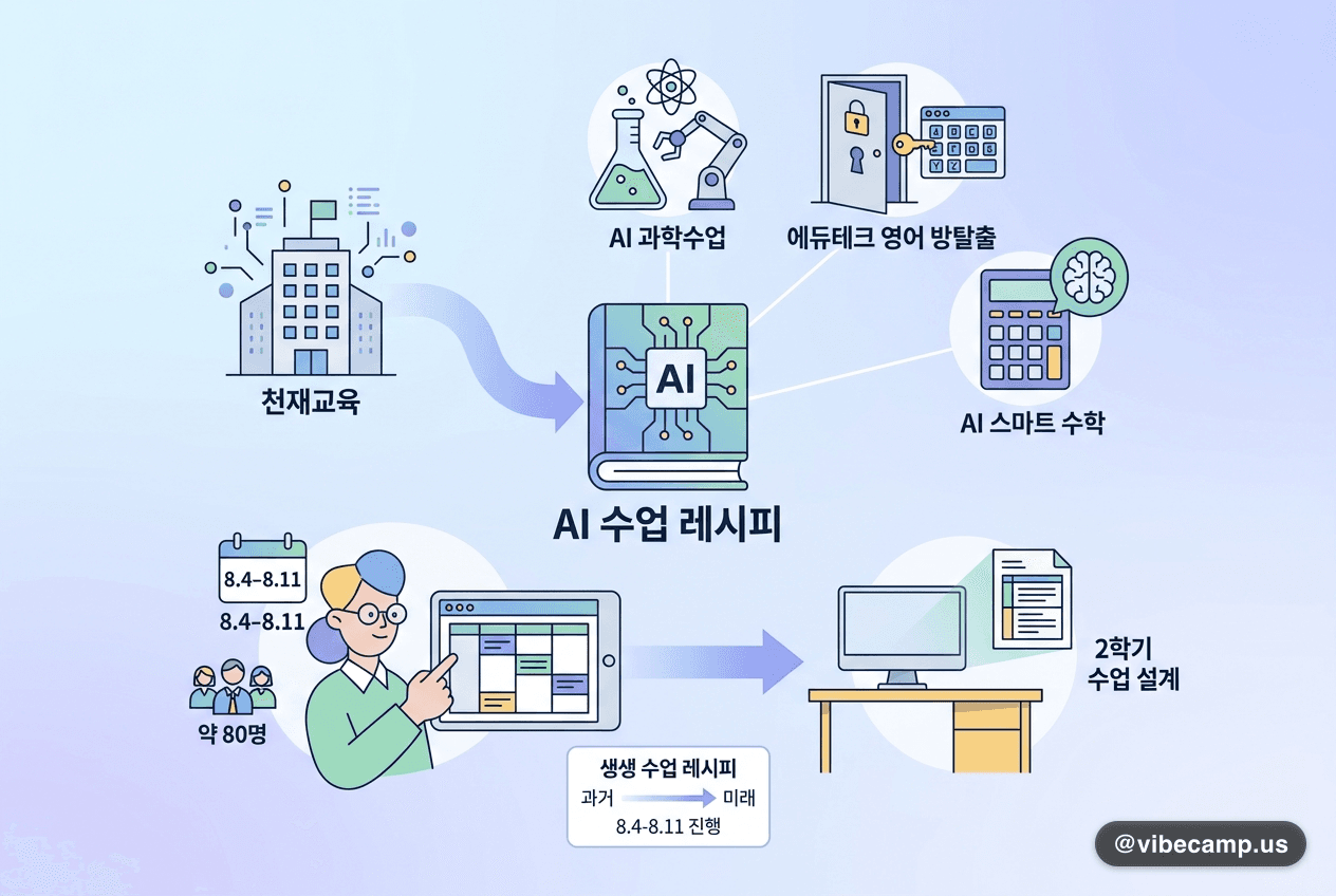 천재교육, 교사 대상 'AI 수업 레시피' 프로그램 운영