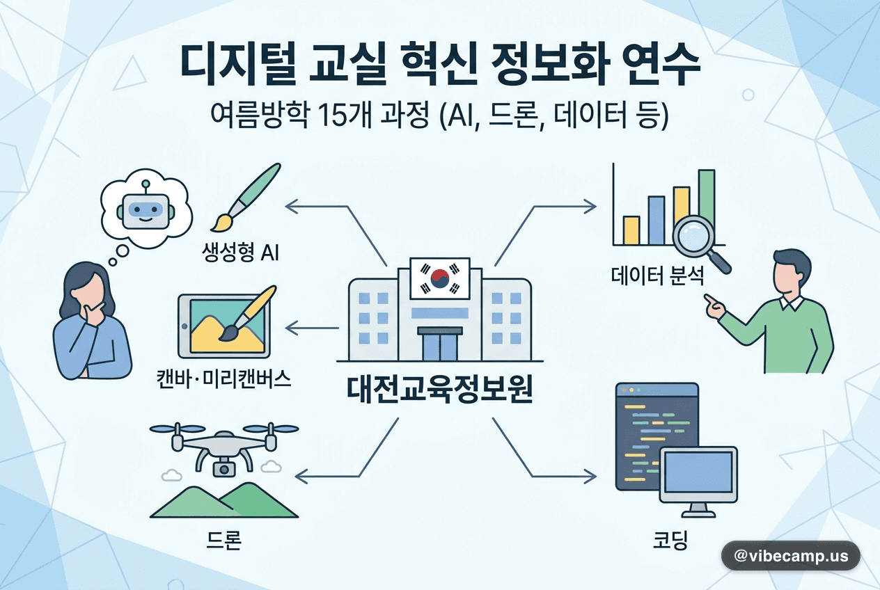 대전교육정보원, 생성형 AI·드론 등 15개 과정 교원연수