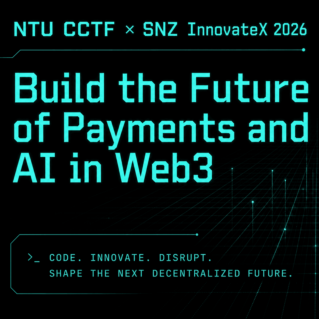 NTU InnovateX 2026 해커톤 공식 포스터 이미지