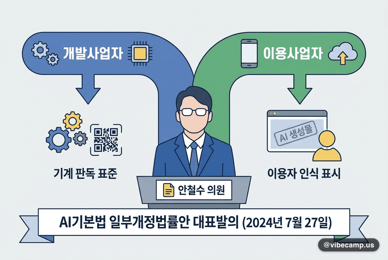안철수 의원, AI 생성물 표시의무 이원화 개정안 대표발의