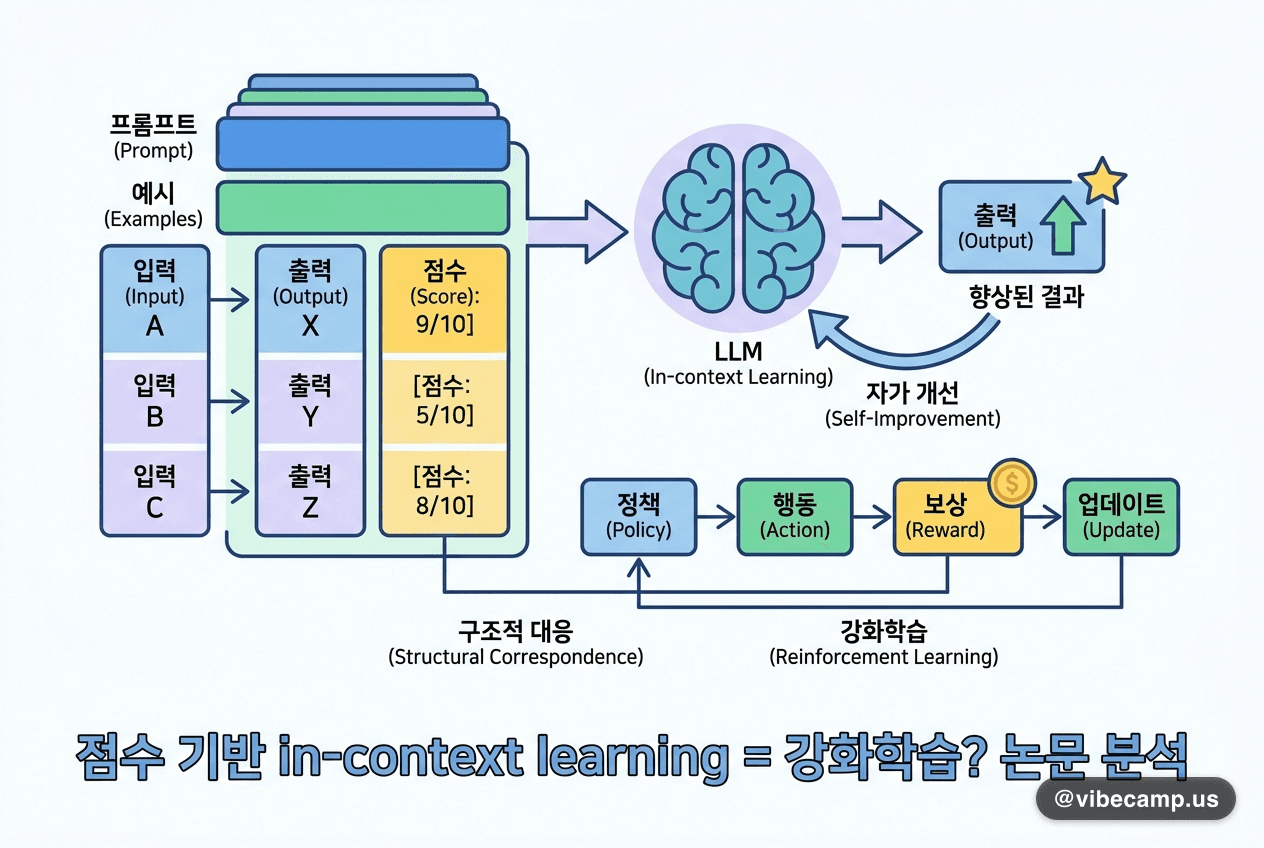 예시에 점수를 붙이면 프롬프트가 작은 강화학습이 된다