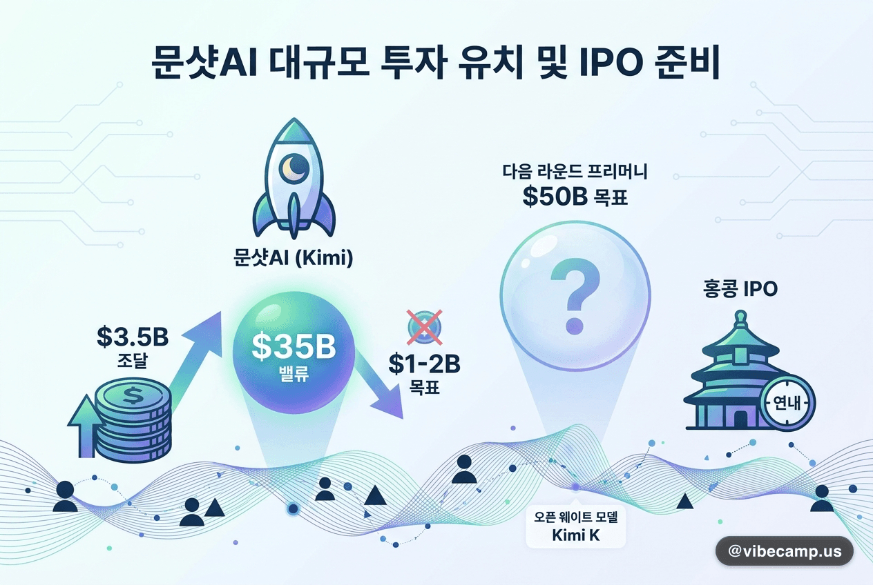 문샷AI $3.5B 조달해 기업가치 $35B, 다음 라운드는 $50B 목표